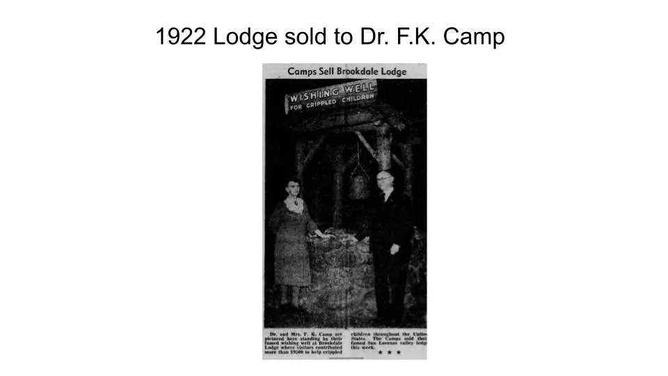 1922 Dr. FK. Camp hires